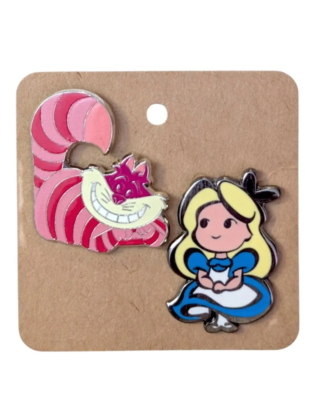 Alice in Wonderland Disney Pins: Cheshire Cat and Alice Cutie